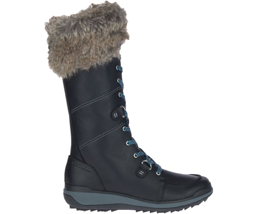 Buty Merrell Snowcreek Tall Polar Wasserdicht - Buty Zimowe Damskie Merrell - Czarne [MHFED-1236]